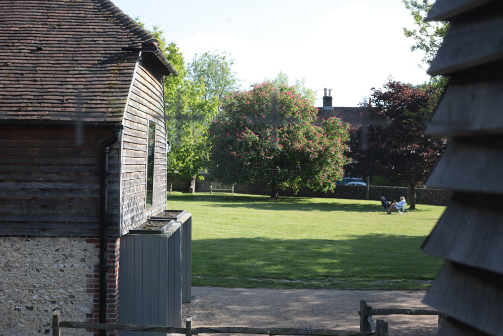 Ditchling Museum and Village Green in May